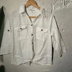 NWOT JUNIPER+LIME COTTON BLOUSE M